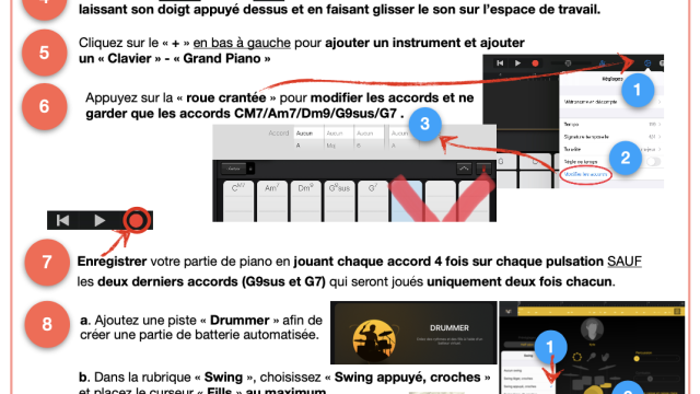 Création chanson de noël avec garageband