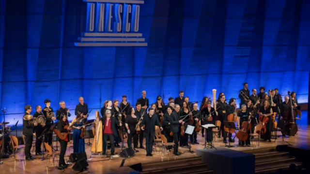 108 jeunes Sullylois ont dignement représenté leur collège, en chantant un concert... à l'Unesco