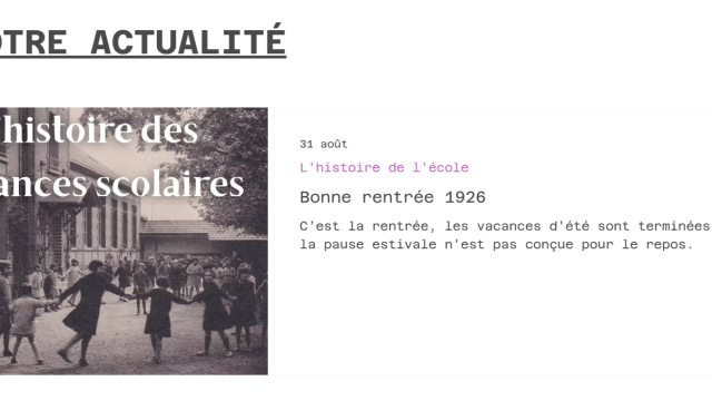 Musée de l'école et ses expositions